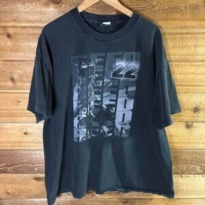 Y2K Black Lee 22 Dale Earnhardt Jr. NASCAR racing tee